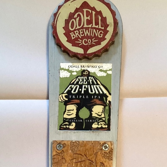 Odell Beewing Co.  Beer Tap… Fe Fi Fo FUM… one side missing sticker… - Picture 1 of 2